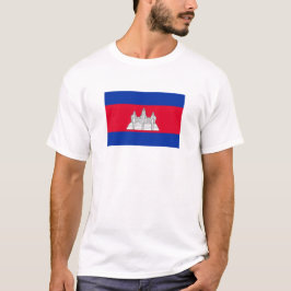 Cambodia Vlag T-Shirt, Patriottische T-Shirts, T-shirt