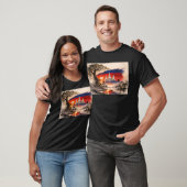 Cambodia Vlag Zonsondergang T-shirt (Unisex)
