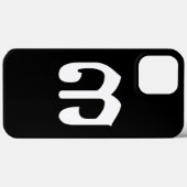Cambodiaans Nummer 3 / Drie / ៣ (Bei) Khmer Schrif Case-Mate iPhone Case (Achterkant (horizontaal))