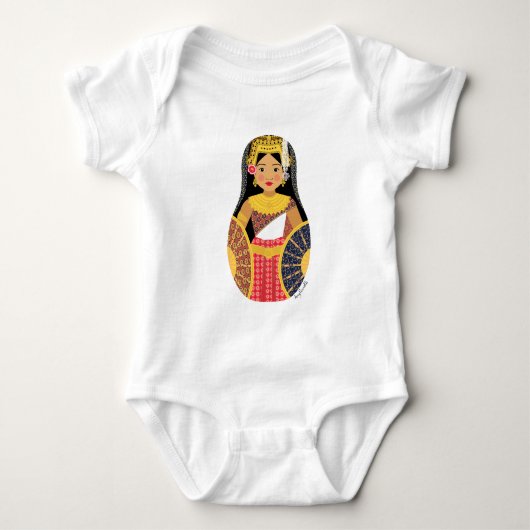 Cambodian Matryoshka Baby Bodysuit (Voorkant)