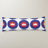 Cambodian Roundel Lichaamskussen (Achterkant)