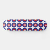 Cambodian Roundel Persoonlijk Skateboard (Horizontaal)