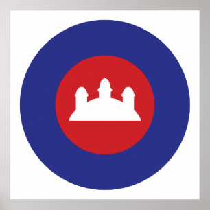 Cambodian Roundel Poster