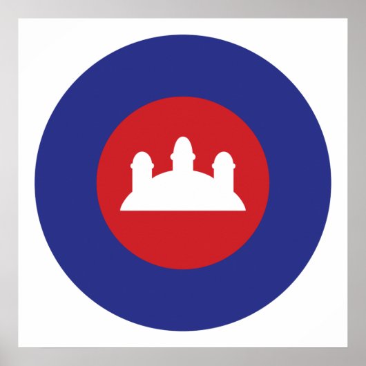 Cambodian Roundel Poster (Voorkant)