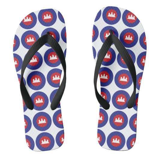 Cambodian Roundel Teenslippers (Voetbed)