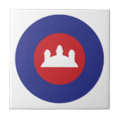 Cambodian Roundel Tegeltje (Voorkant)