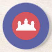 Cambodian Roundel Zandsteen Onderzetter (Voorkant)