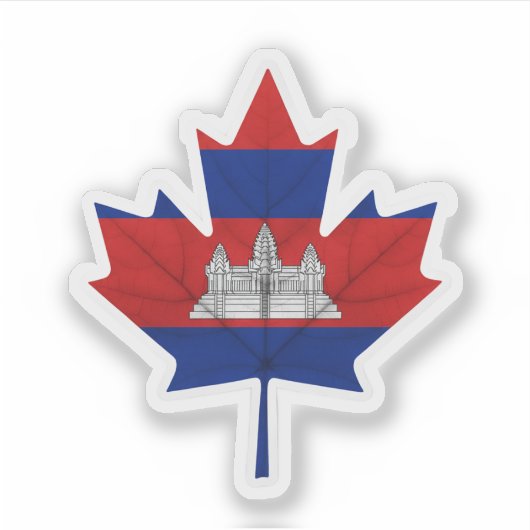 Cambodisch-Canadese Sticker (Voorkant)