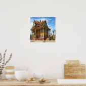 Cambodische Boeddhistische Tempel & Poster met ber (Keuken)