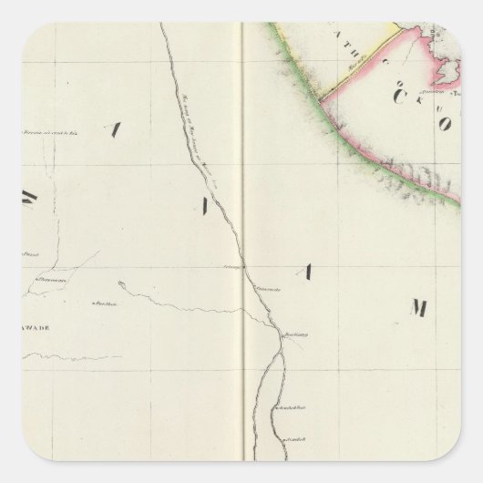 Cambodja 105 vierkante sticker (Voorkant)