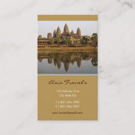 Cambodja | Aangepaste grafische kaart van Angkor W Visitekaartje