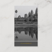 Cambodja | Aangepaste grafische kaart van Angkor W Visitekaartje (Achterkant)
