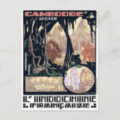 Cambodja, Angkor, L'Indochine,  Aziatisch reizen Briefkaart (Voorkant)
