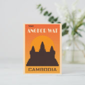  Cambodja Angkor Wat Temple Travel Briefkaart (Staand voorkant)