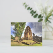 Cambodja, Angkor Wat. Uitzicht van Bakong Temple. Briefkaart (Staand voorkant)