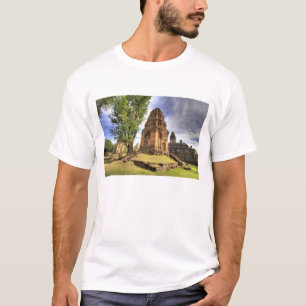Cambodja, Angkor Wat. Uitzicht van Bakong Temple. T-shirt