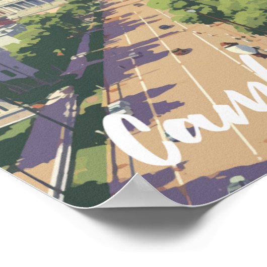 Cambodja Beroemde Reisplaats Poster (Hoek)