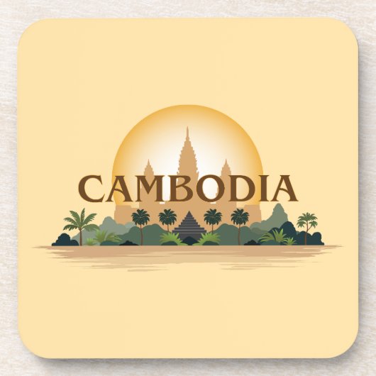 Cambodja Bier Onderzetter (Voorkant)
