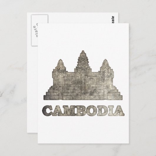  Cambodja Briefkaart (Voorkant / Achterkant)