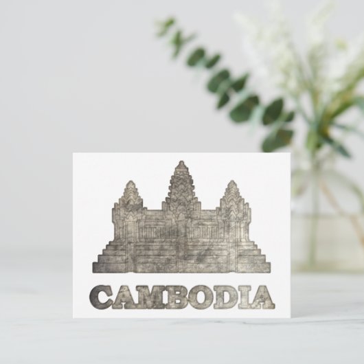  Cambodja Briefkaart (Staand voorkant)