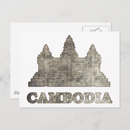 Cambodja Briefkaart (Voorkant / Achterkant)