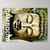 Cambodja-briefkaart Poster (Voorkant)