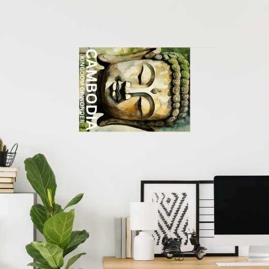 Cambodja-briefkaart Poster (Thuiskantoor)