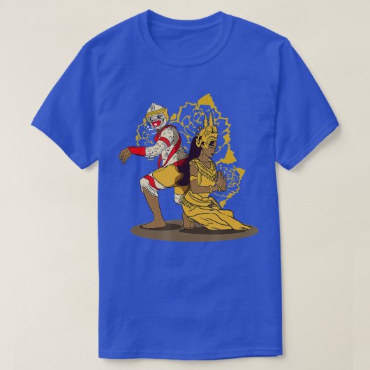 Cambodja Cambodian Khmer raditionele Dance Reamker T-shirt (Design voorkant)