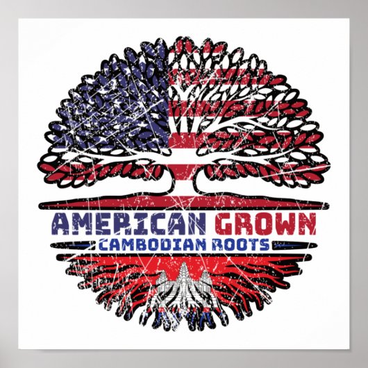 Cambodja Cambodja Verenigde Staten Verenigde State Poster (Voorkant)