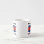 Cambodja Cambodjaanse vlag betegeld gepersonalisee Espresso Kop (Voorkant)