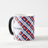 Cambodja Cambodjaanse vlag betegeld gepersonalisee Magische Mok (Voorkant links)