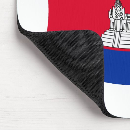 Cambodja Flag Mousepad Muismat (Hoek)