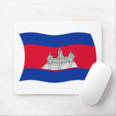 Cambodja Flag Mousepad Muismat (Met muis)