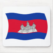 Cambodja Flag Mousepad Muismat (Voorkant)