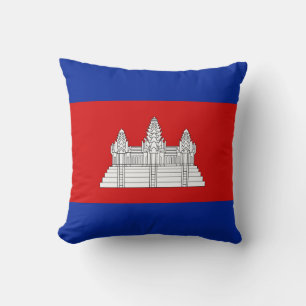Cambodja Flag x Flag Pillow Kussen