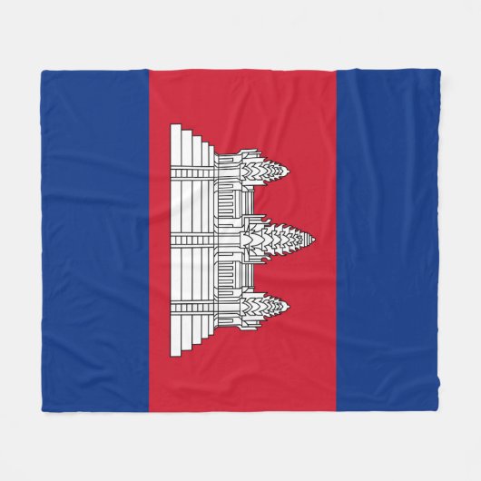 Cambodja Fleece Deken (Voorkant (Horizontaal))