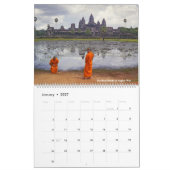 Cambodja foto's Kleurrijk Kalender (Jan 2027)