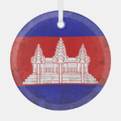 Cambodja Glas Ornament (Voorkant)