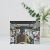 Cambodja Inside a Tuk,  datum Briefkaart (Staand voorkant)