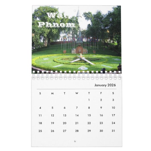 Cambodja Kalender (Jan 2026)