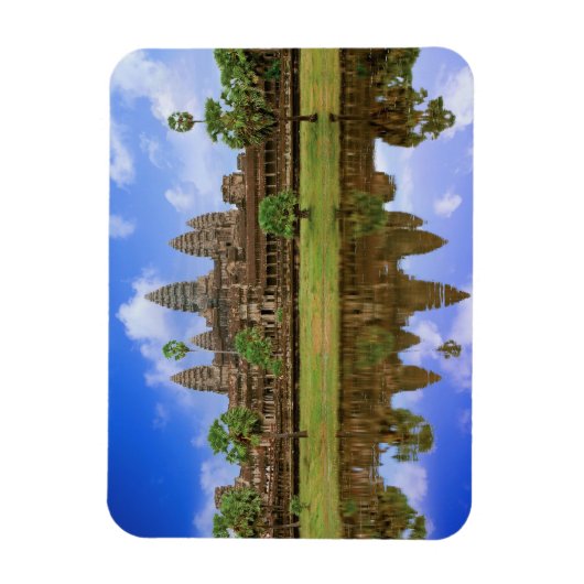 Cambodja, Kampuchea, Angkor Wat tempel. Magneet (Verticaal)