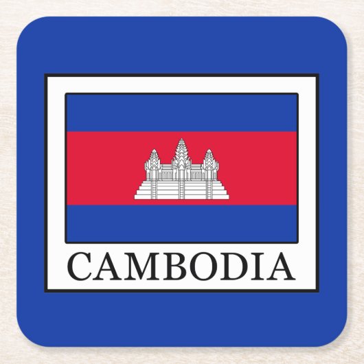Cambodja Kartonnen Onderzetters (Voorkant)