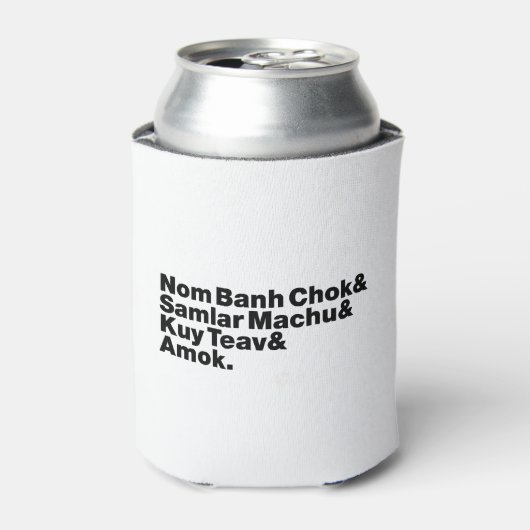 Cambodja / Khmer Street Food Blikjeskoeler (Blikje Voorkant)