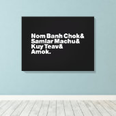 Cambodja / Khmer Street Food Canvas Afdruk (Insitu (Houten vloer))