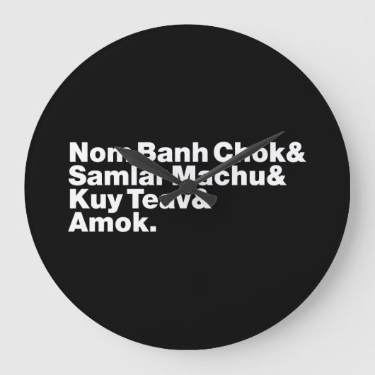 Cambodja / Khmer Street Food Grote Klok (Voorkant)