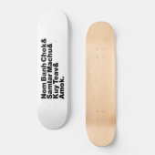 Cambodja / Khmer Street Food Persoonlijk Skateboard (Voorkant)