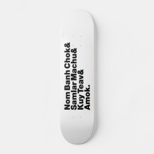 Cambodja / Khmer Street Food Persoonlijk Skateboard