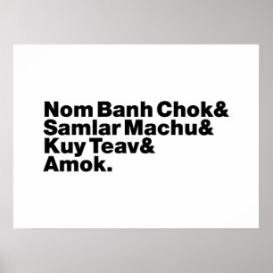 Cambodja / Khmer Street Food Poster