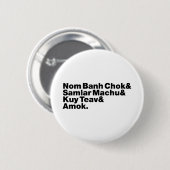 Cambodja / Khmer Street Food Ronde Button 5,7 Cm (Voorkant /achterkant)