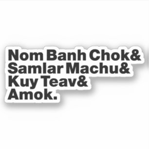Cambodja / Khmer Street Food Sticker